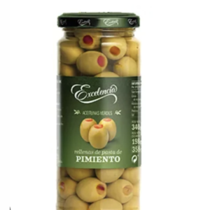 Aceitunas verdes rellenas de pimentón
