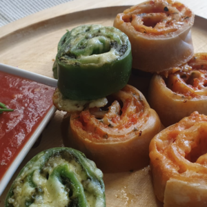 Rolls de chorizo queso congelados