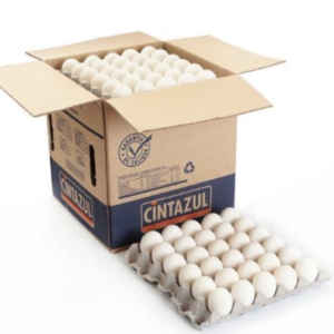Huevos super extra blanco "Cintazul"