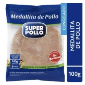 Medallita de pollo "Super Pollo"